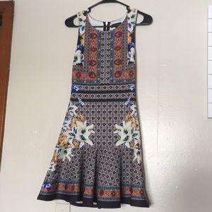 Boho floral cocktail dress